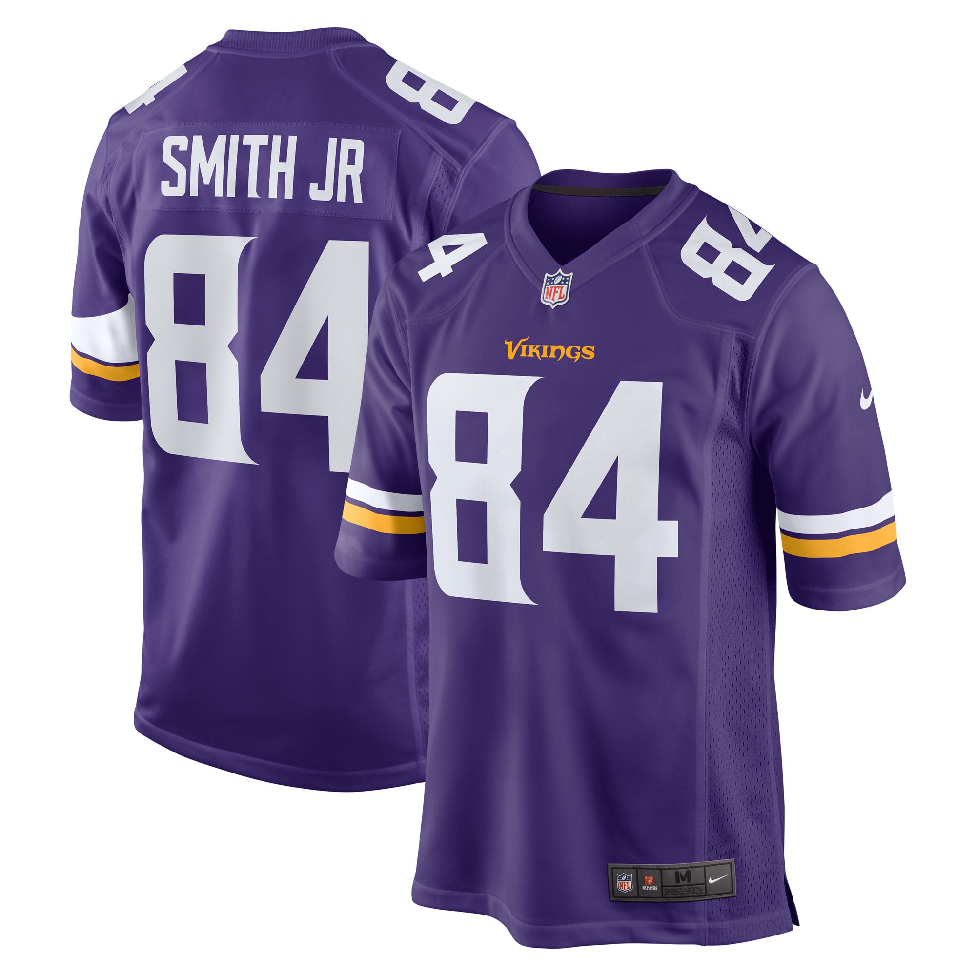Men Minnesota Vikings #84 Irv Smith jr Nike Purple Game Retired Player NFL Jersey->minnesota vikings->NFL Jersey